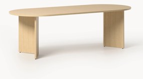 Mesa de jantar oval em madeira Toni, vários tamanhos