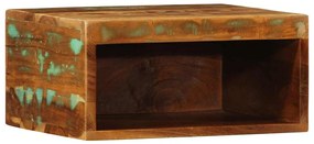 Armário de TV para parede 40x30x19 cm madeira recuperada maciça