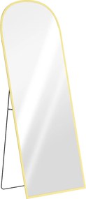 HOMCOM Espelho de Pé Espelho de Corpo Inteiro 60x165 cm com Estrutura de Liga de Alumínio e Suporte para Sala Quarto Dourado | Aosom Portugal