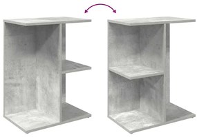 Mesas cabeceira 2 pcs 46,5x29x61cm deriv. madeira cinza cimento