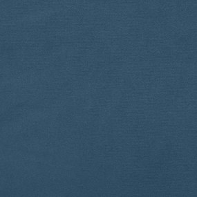Cama box spring colchão LED 120x190cm couro artif. azul-escuro