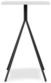 Mesa de Bar BISTRÓ – 60x60x101 cm – Estrutura em Metal Preto e Tampo e