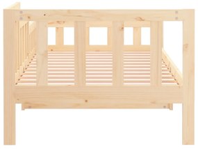 Sofá-cama 90x190 cm madeira de pinho maciça