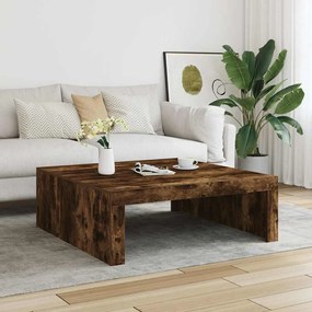 Mesa de centro 100x100x35 cm derivados madeira carvalho fumado