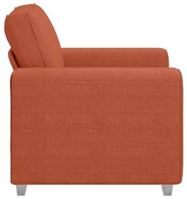Poltrona 60 cm tecido corduroy laranja vermelho