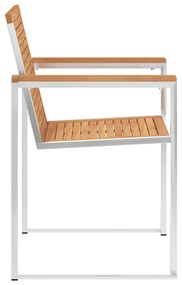 Cadeiras de jardim c/ almofadões 4 pcs madeira de teca maciça