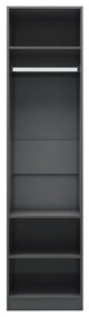Roupeiro 50x50x200 cm contraplacado cinzento brilhante