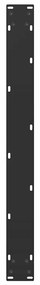 Pés de mesa de jantar em forma de U, 2 peças, preto, 90x (72-73) cm, a