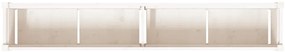 Vasos/floreiras de jardim 2 pcs madeira de pinho maciça branco