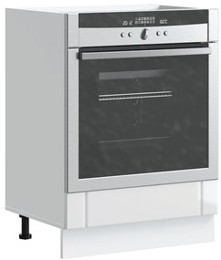 Armário Forno Lucca derivados de madeira branco brilhante