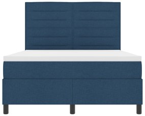 Cama Box Azul com Colchão 160x200 cm Tecido