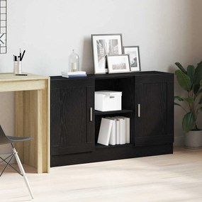 Aparador Preto de Carvalho vidaXL 120x30,5x70 cm em Madeira de Engenharia