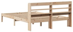 Cama sem colchão 120x190 cm madeira de pinho maciça