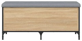 Banco arrumação 102x42x45 cm derivados madeira carvalho sonoma