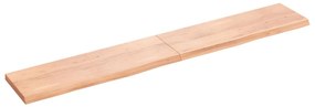 vidaXL Prateleira de parede 180x30x(2-4) cm carvalho tratado castanho