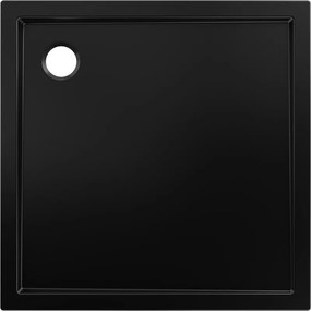 Mexen Flow base de duche quadrada slim 85 x 85 cm, preto mate - 46S708585