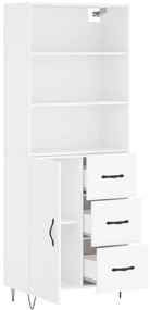 Armário alto 69,5x34x180 cm derivados de madeira branco