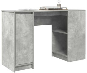 Secretária 120x42x76 cm derivados de madeira cinza cimento