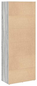 Estante 60x30x152 cm derivados de madeira cinzento sonoma