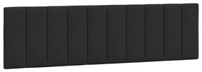 Estrutura de cama sem colchão 180x200 cm veludo preto