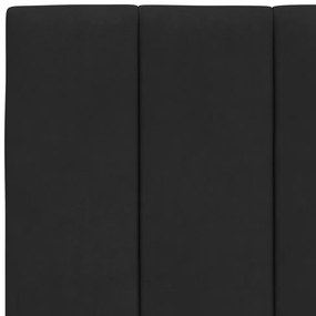 Cama com colchão 180x200 cm veludo preto