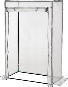 Outsunny Estufa de Jardim Compacta 100x50x150 cm Pe Transparente Estrutura em Aço Porta com Zíper Enrolável | Aosom Portugal