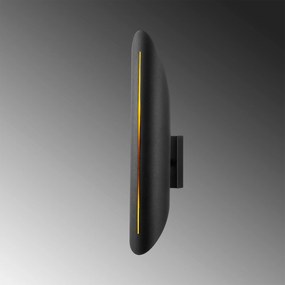 Aplique de Parede Cut – Preto e Amarelo – 8 x 12 x 42 cm