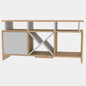 Móvel TV Auburn – Carvalho Branco – 120 cm