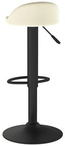 Bancos de bar 2 pcs veludo creme