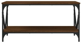 Mesa de centro 90x50x45 cm derivados madeira carvalho castanho