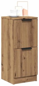 vidaXL Aparadores 2pcs 30x30x70cm derivados madeira carvalho artisiano