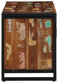 Banco de Sapatos Multicolorido 100x40x50 cm Madeira Recuperada