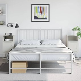 vidaXL Mesas de cabeceira 2 pcs 36x39x78 cm aço branco