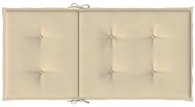Almofadões lombares p/ cadeiras de jardim 2pcs oxford bege