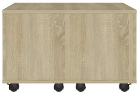 Mesa de centro 60x60x38 cm derivados de madeira carvalho sonoma