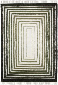 Tapete de lã bouclé artesanal de tecelagem plana Frame
