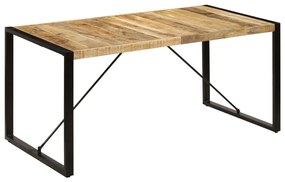 Mesa de jantar 160x80x75 cm madeira de mangueira maciça