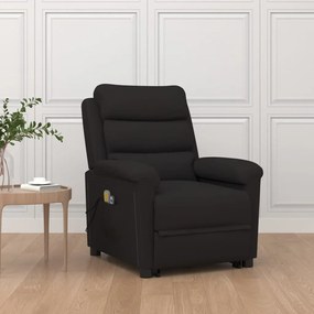 vidaXL Poltrona de massagens elevatória veludo preto