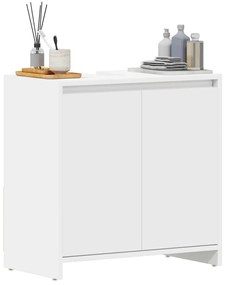 Armário de casa de banho 60x33x61 cm contraplacado branco
