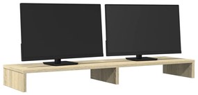 Suporte para monitor derivados de madeira carvalho sonoma