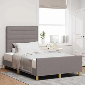 Estrutura de Cama vidaXL Taupe 120x200 cm Tecido