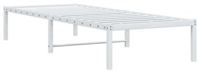 Estrutura de cama 80x200 cm metal branco