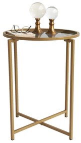 Mesa de Centro S407U – Dourado Fumado – 50x60x50 cm