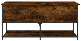 Banco arrumação 100x42,5x47cm derivados madeira carvalho fumado