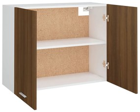 Armário suspenso “Lyon” 80x31x60 cm carvalho castanho