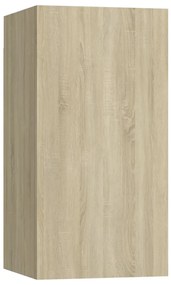 Móveis de TV 7 pcs 30,5x30x60 cm contraplacado carvalho sonoma