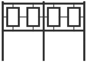 Cabeceira de cama 120 cm metal preto