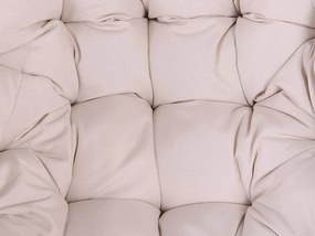 Cadeira suspensa em rattan cor natural e suporte  ARSITA Beliani