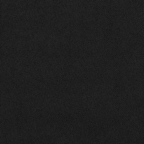 Cortinas opacas aspeto linho com ganchos 2 pcs 140x245 cm preto