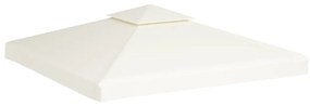 Cobertura de substituição p/ gazebo 310 g/m² branco nata 3x3 m